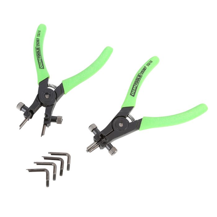OEMTOOLS 25397 6-1/2 Inch Heavy Duty Snap Ring Piece Pliers Set