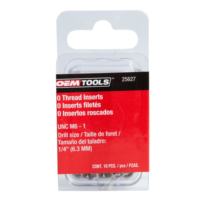 OEMTOOLS 25627 Thread Repair Insert - Metric M6 - 1 (10 Piece)