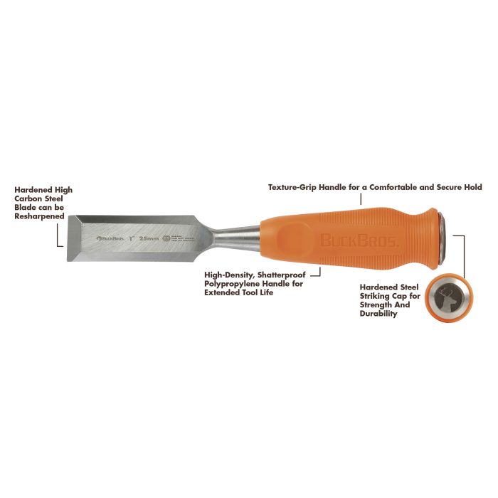 3 pc Wood Chisel Set