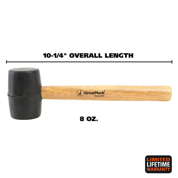 GreatNeck 8 Oz. Rubber Mallet