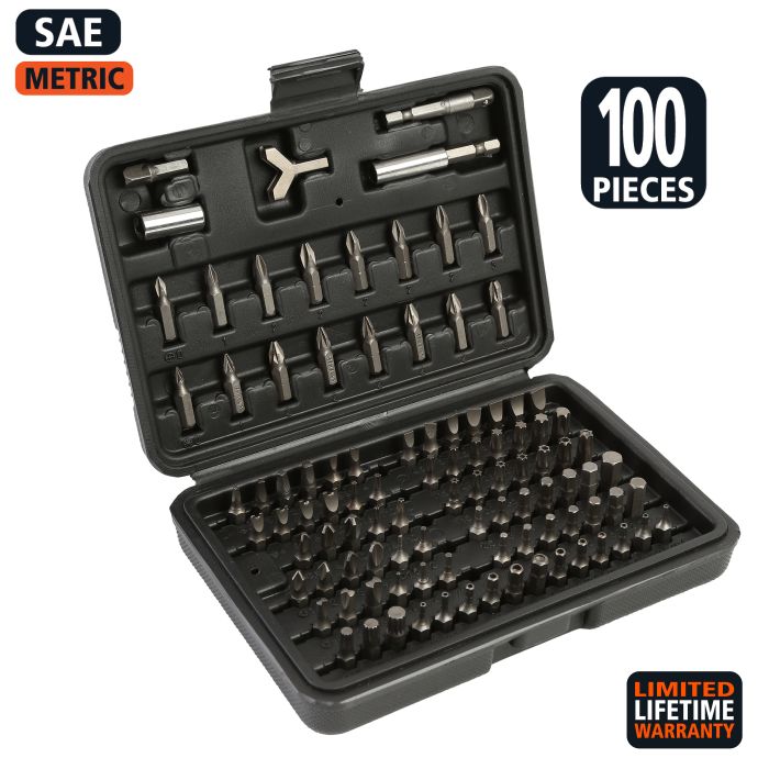 GreatNeck SD100C Bit Set (100 Piece) with Case